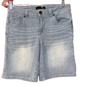 1822 Denim Jean Stripe Shorts 10